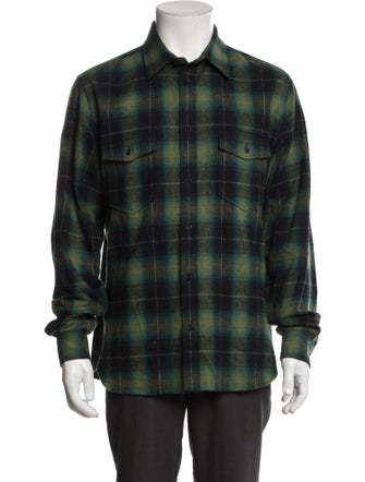 Saint Laurent 2022 Plaid Print Utility Jacket