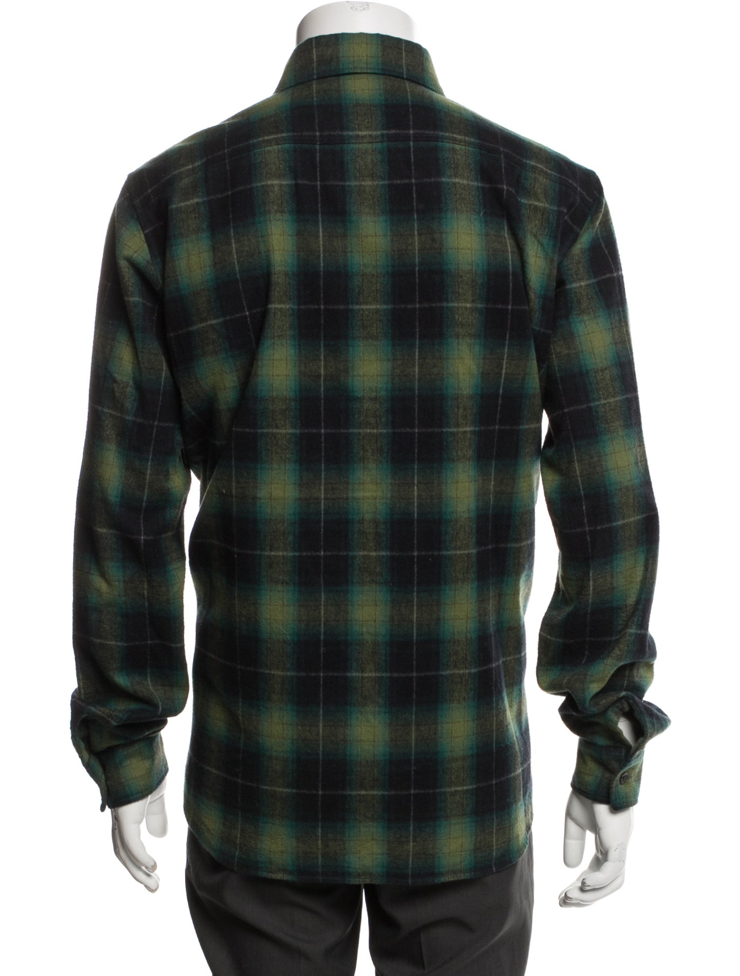 Saint Laurent 2022 Plaid Print Utility Jacket