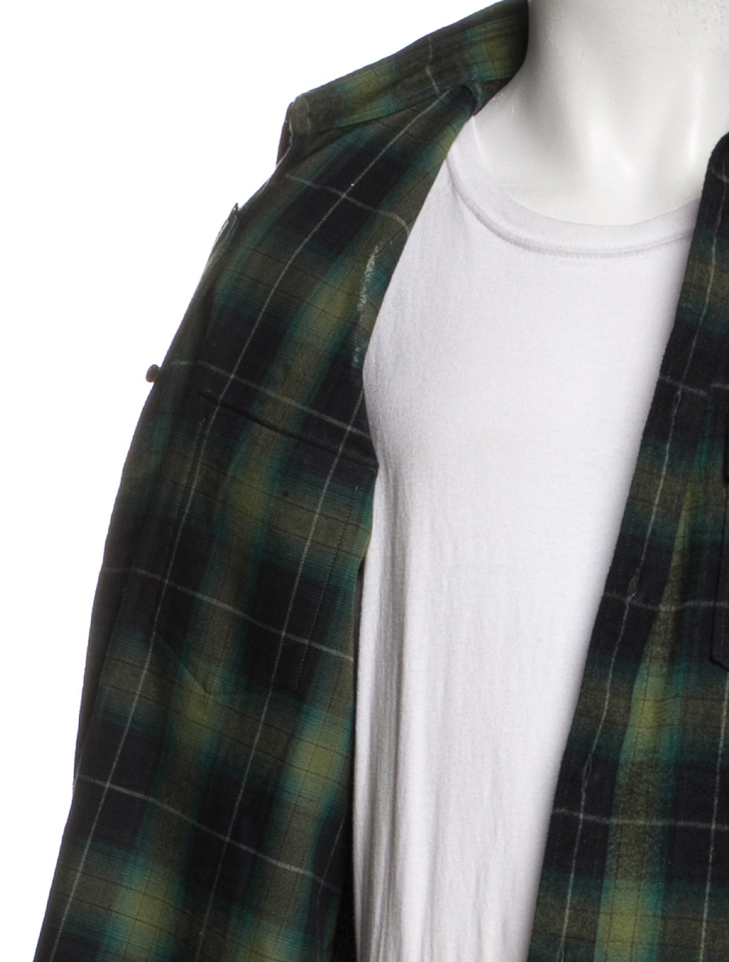 Saint Laurent 2022 Plaid Print Utility Jacket