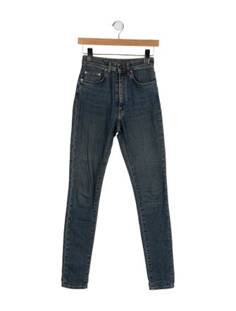 Saint Laurent Mid-Rise Skinny Leg Jeans