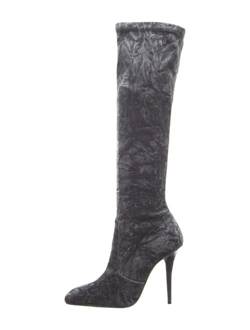 Saint Laurent Velvet Sock Boots