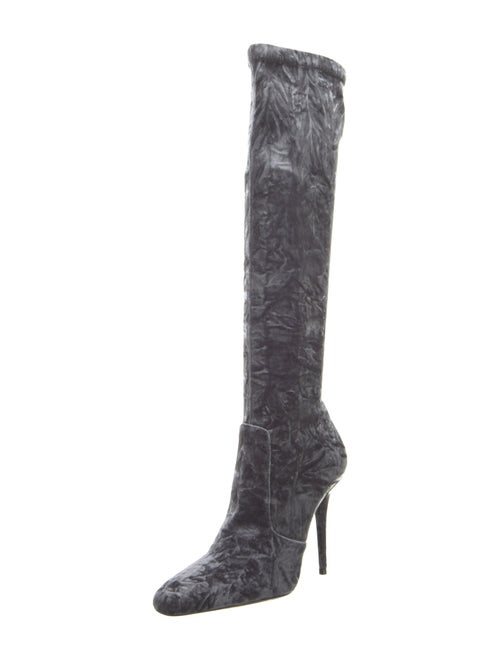 Saint Laurent Velvet Sock Boots