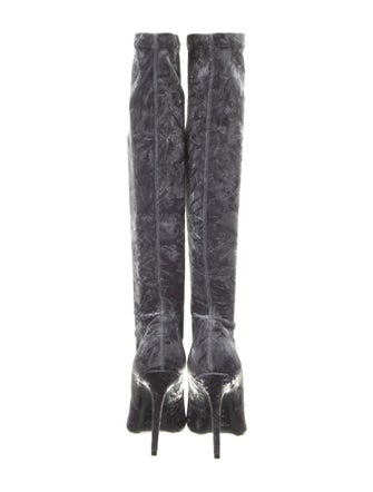 Saint Laurent Velvet Sock Boots