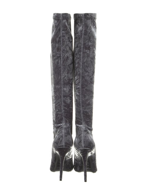 Saint Laurent Velvet Sock Boots
