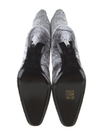Saint Laurent Velvet Sock Boots
