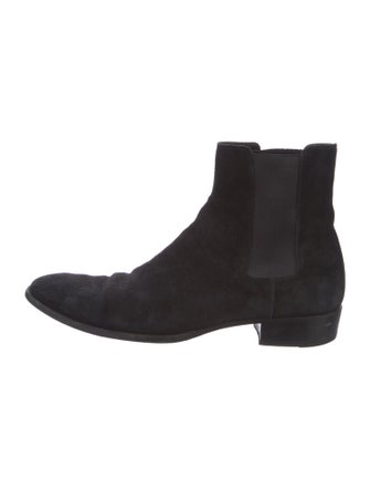 Saint Laurent Suede Chelsea Boots