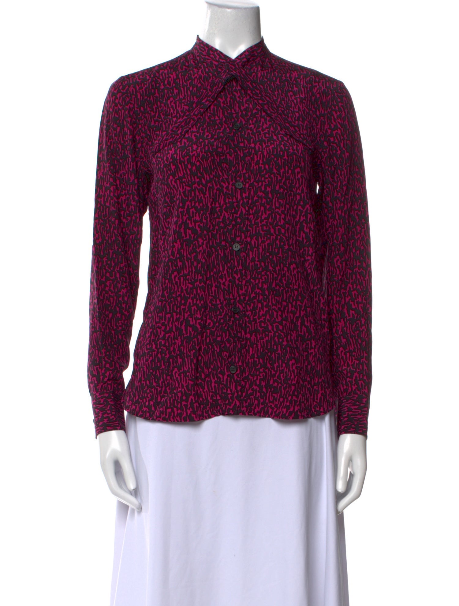 Saint Laurent 2013 Silk Button-Up Top