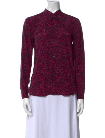 Saint Laurent 2013 Silk Button-Up Top