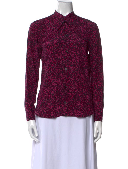 Saint Laurent 2013 Silk Button-Up Top