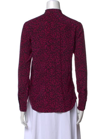 Saint Laurent 2013 Silk Button-Up Top