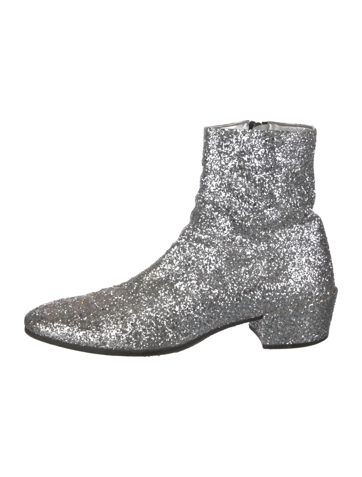 Saint Laurent Glitter Glitter Accents Boots
