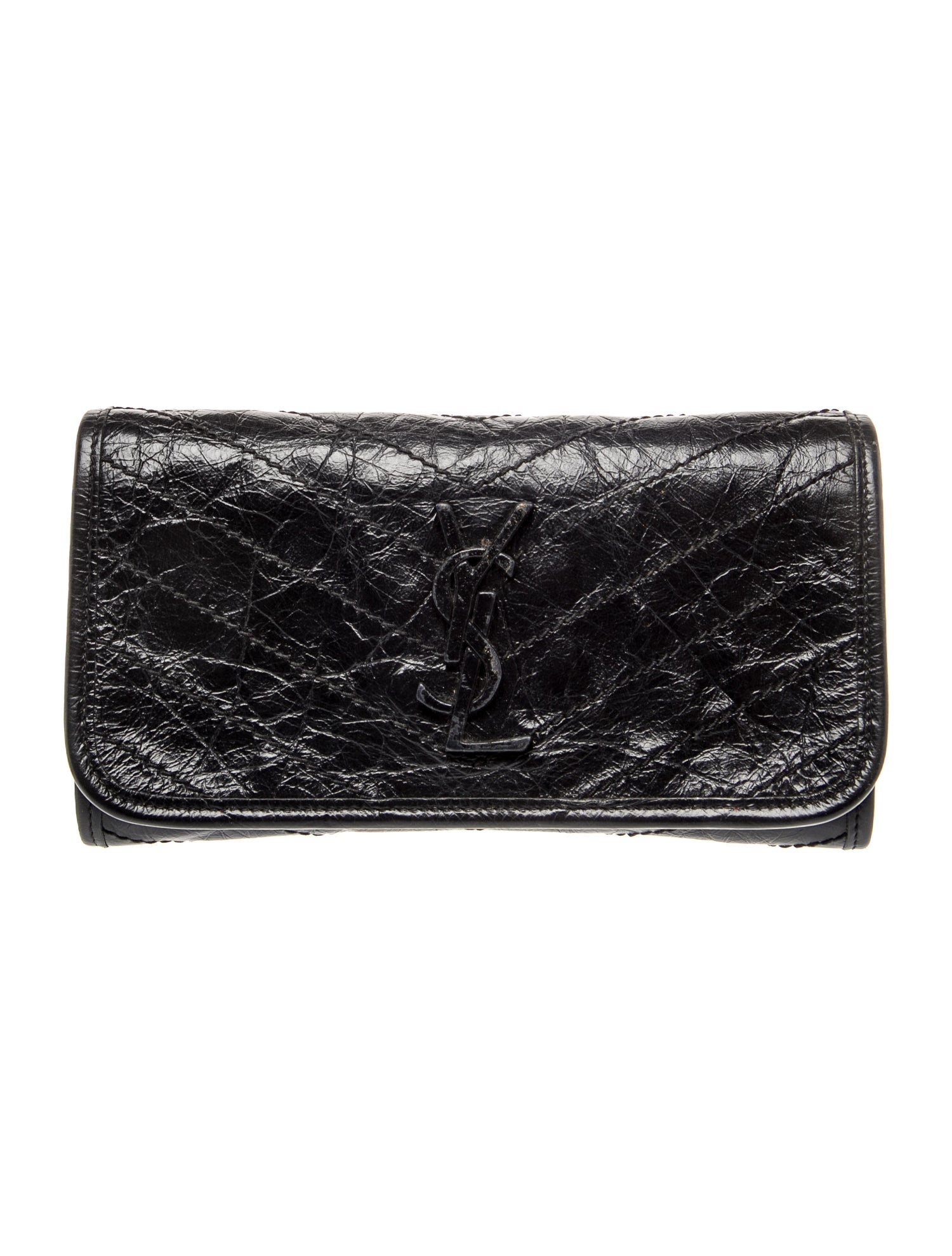 Saint Laurent Quilted Crinkled Matelassé Niki