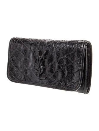 Saint Laurent Quilted Crinkled Matelassé Niki