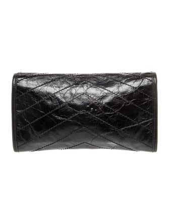 Saint Laurent Quilted Crinkled Matelassé Niki