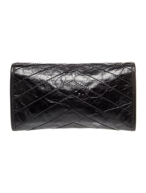 Saint Laurent Quilted Crinkled Matelassé Niki
