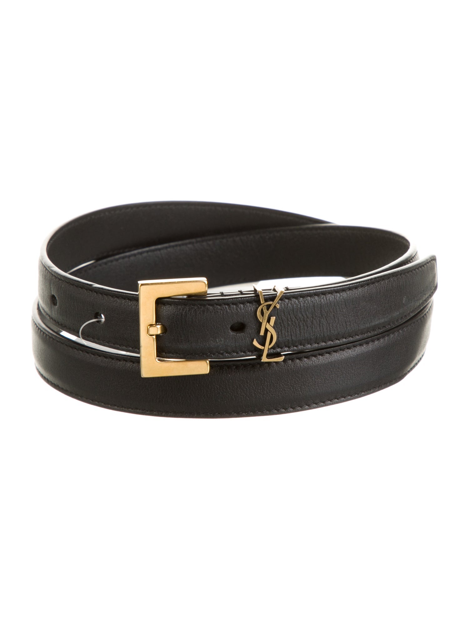 Saint Laurent Skinny Leather Belt Kit