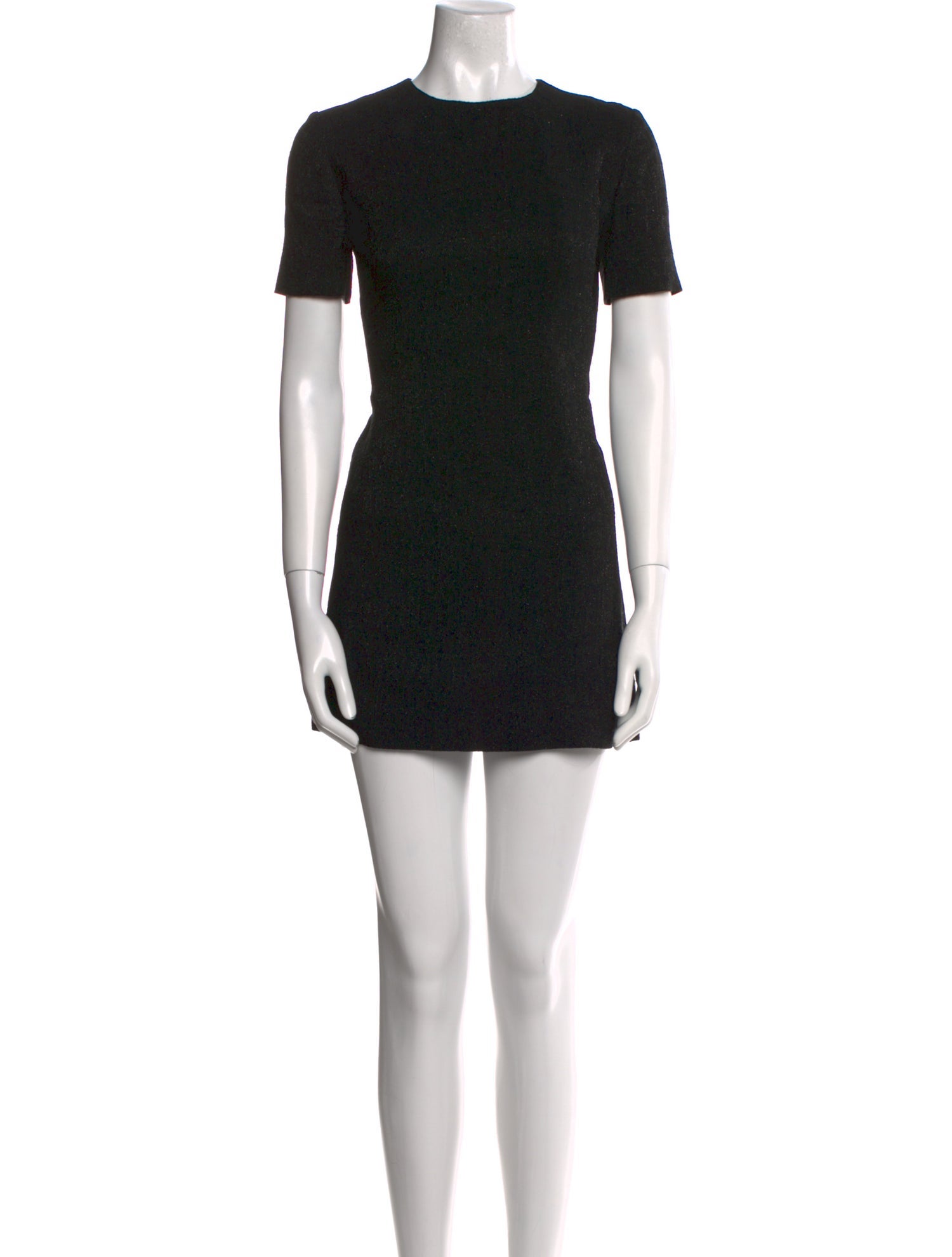 Saint Laurent Crew Neck Mini Dress