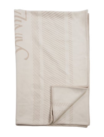 Saint Laurent Wool Blend Throw Blanket