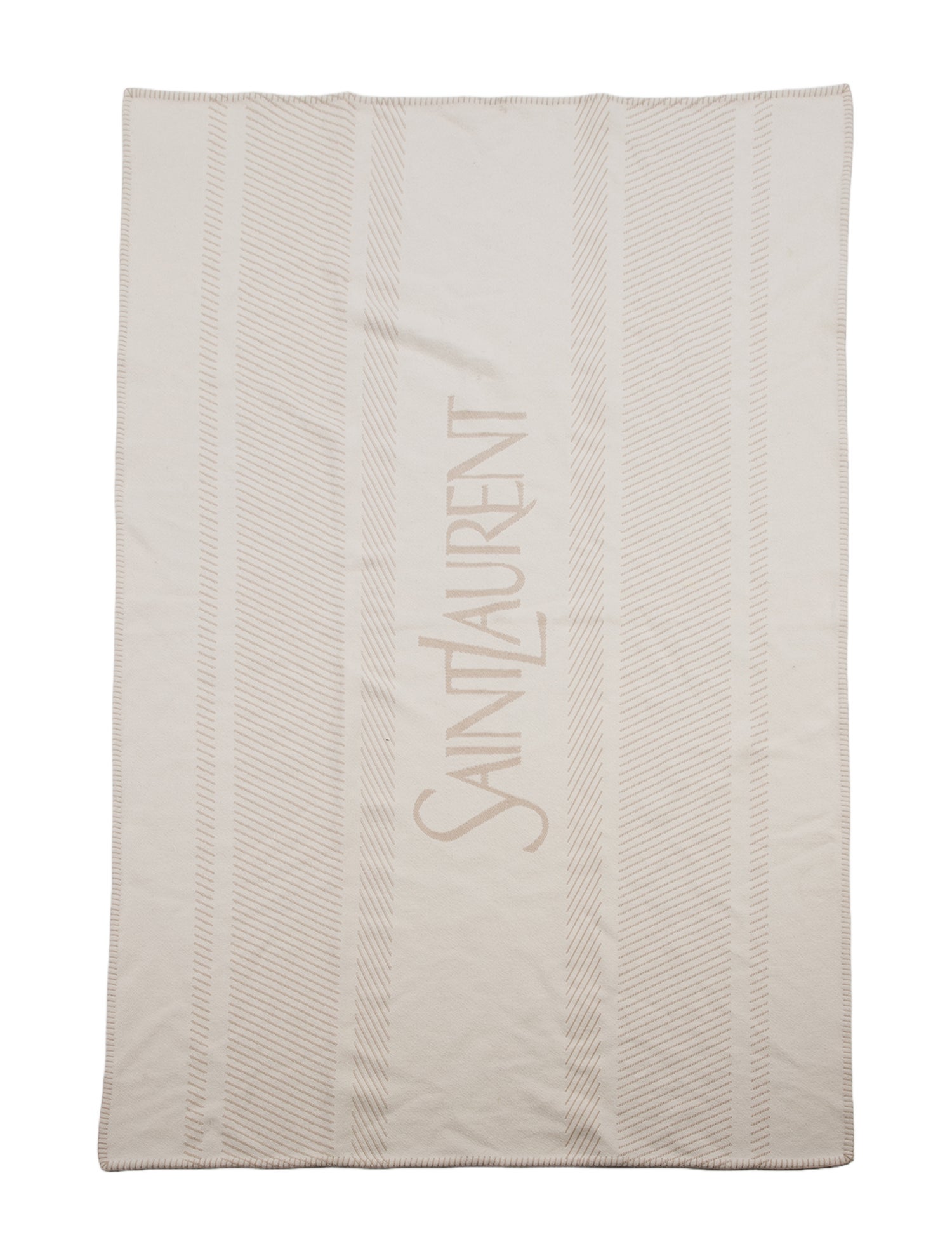 Saint Laurent Wool Blend Throw Blanket