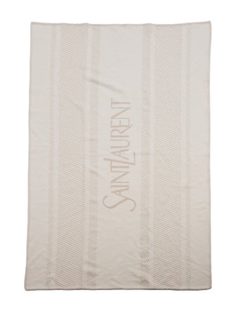 Saint Laurent Wool Blend Throw Blanket