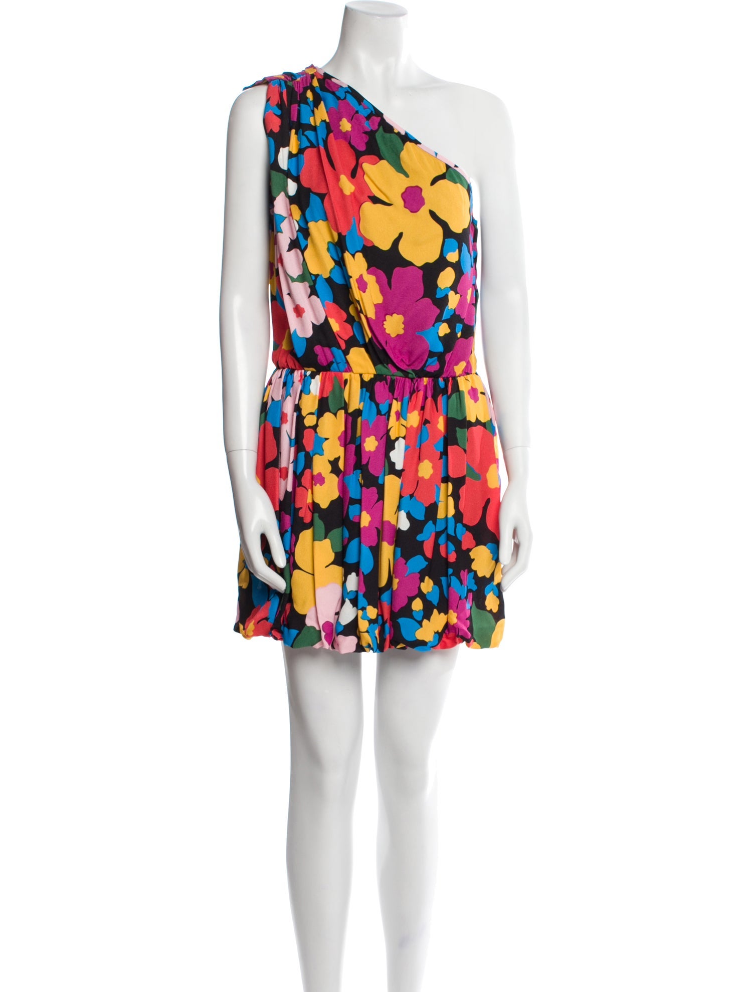 Saint Laurent Floral Print Mini Dress w/ Tags