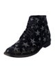 Saint Laurent Suede Printed Boots