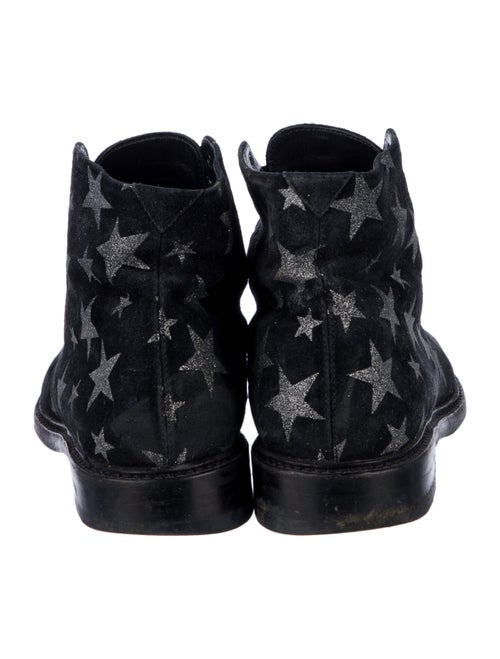 Saint Laurent Suede Printed Boots