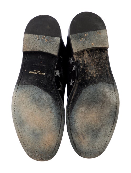 Saint Laurent Suede Printed Boots