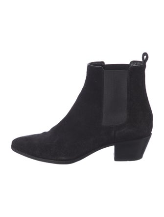 Saint Laurent Suede Chelsea Boots