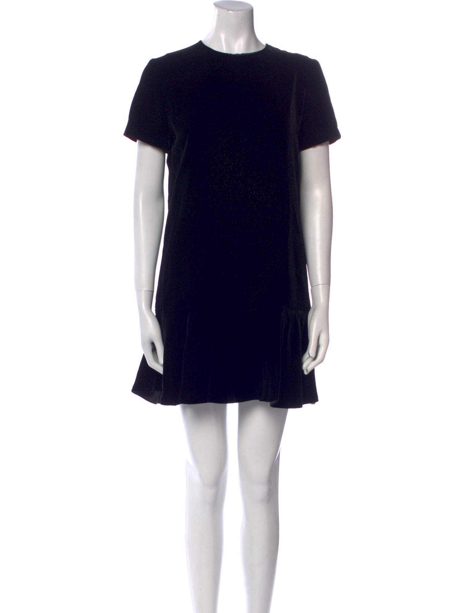 Saint Laurent Crew Neck Mini Dress
