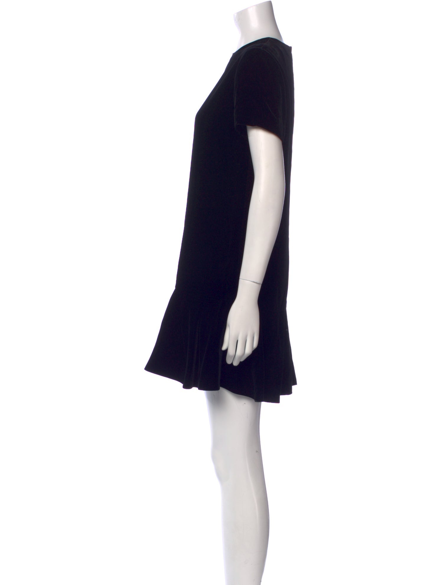 Saint Laurent Crew Neck Mini Dress