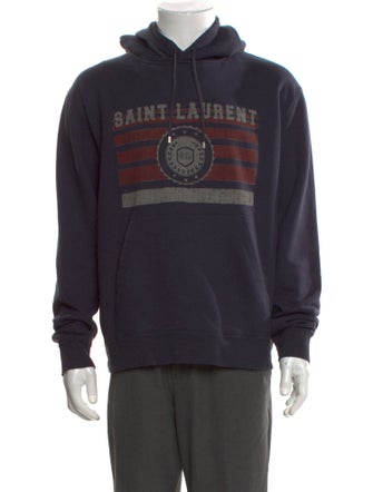 Saint Laurent 2021 Graphic Print Hoodie