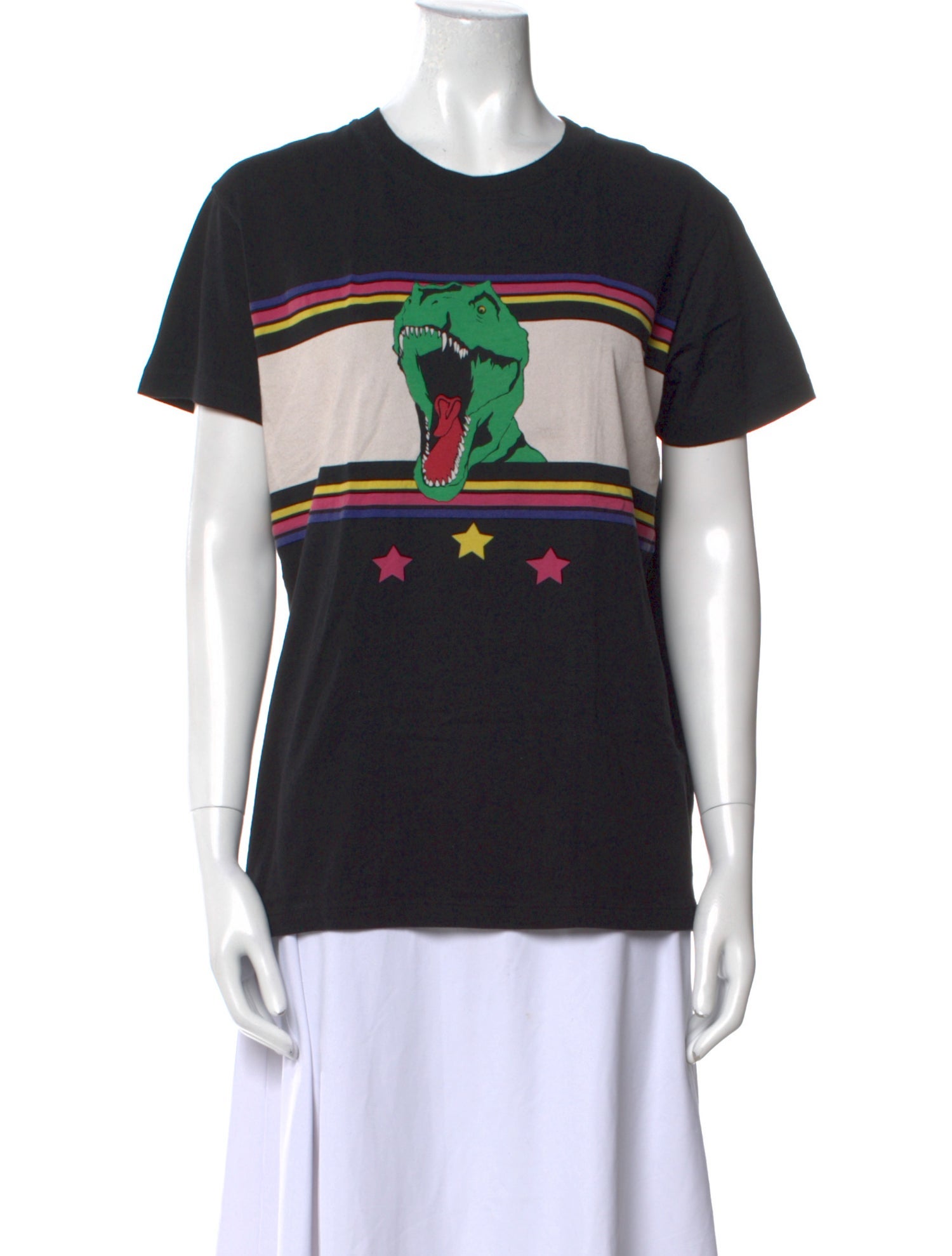 Saint Laurent Graphic Print Crew Neck T-Shirt