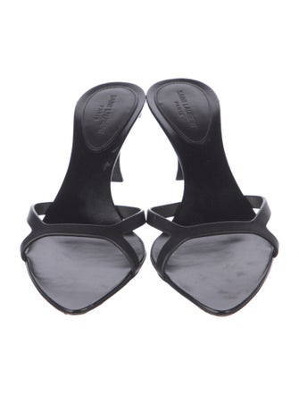 Saint Laurent Leather Slides
