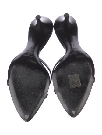 Saint Laurent Leather Slides