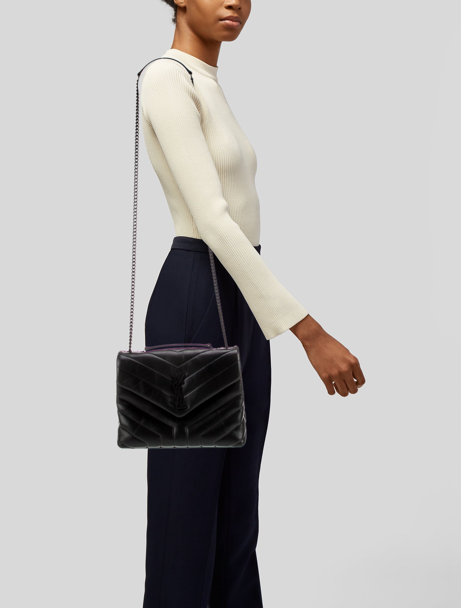 Saint Laurent Leather LouLou Vintage