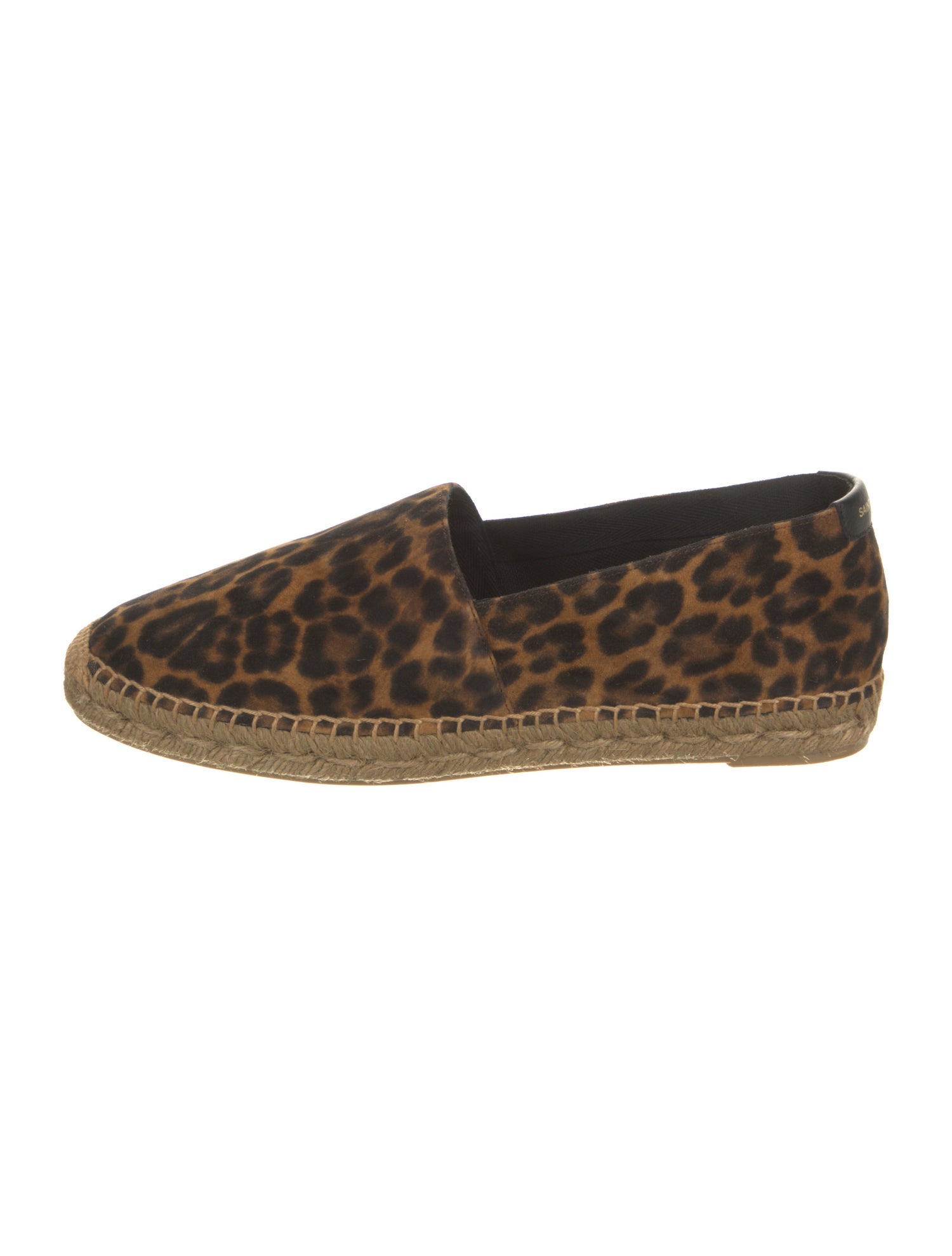 Saint Laurent Suede Animal Print Espadrilles