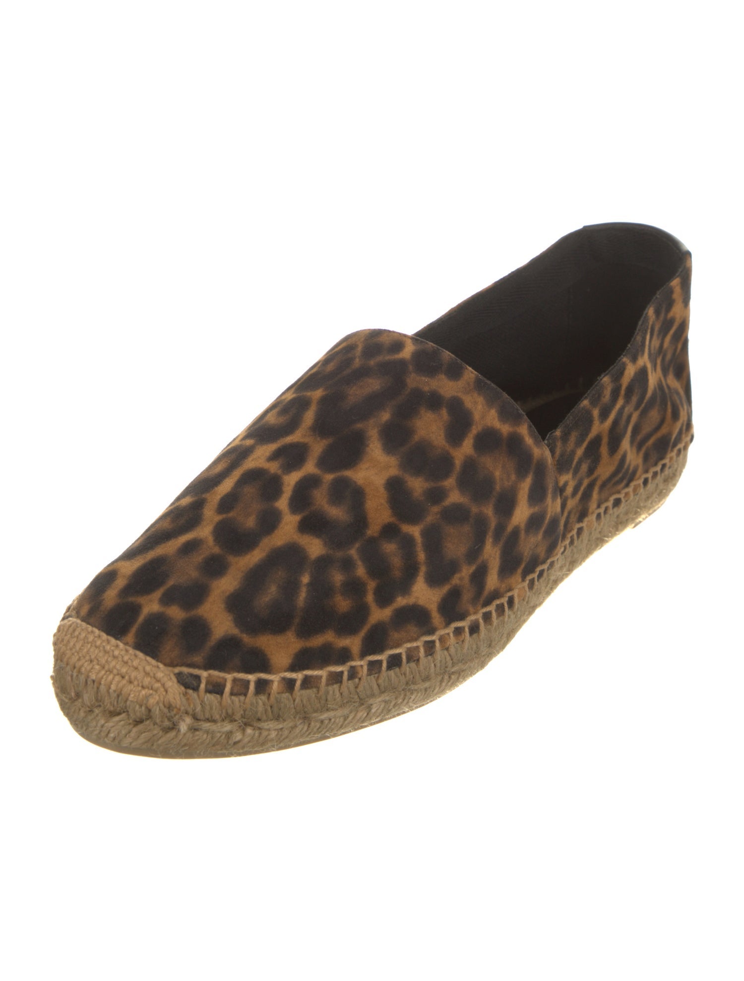 Saint Laurent Suede Animal Print Espadrilles