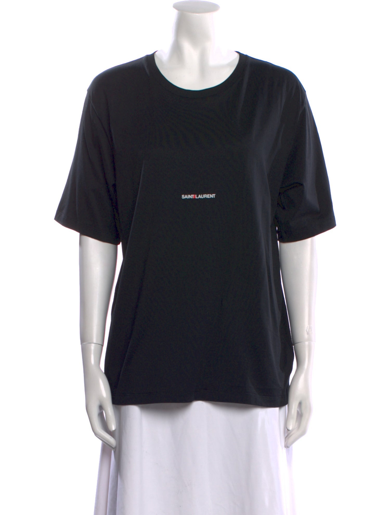 Saint Laurent Graphic Print Crew Neck T-Shirt