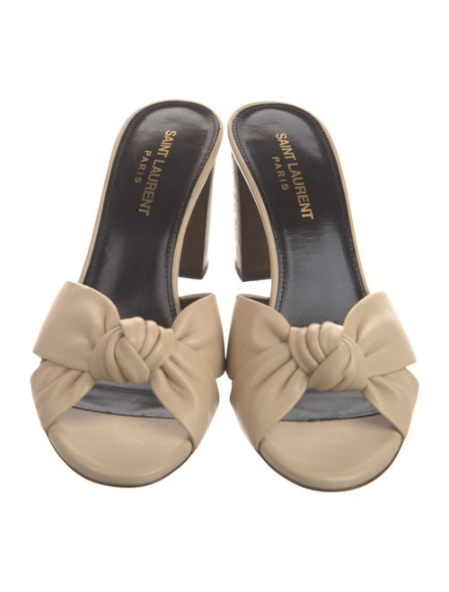Saint Laurent Leather Slides