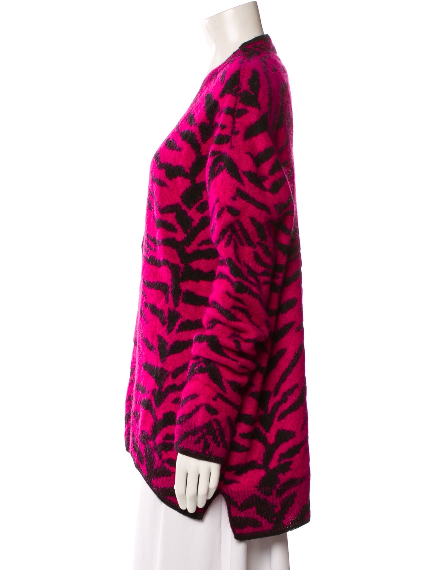Saint Laurent Wool Animal Print Sweater