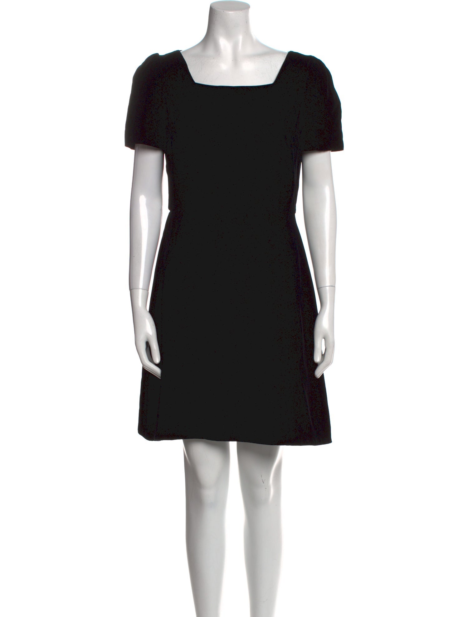 Saint Laurent Square Neckline Mini Dress