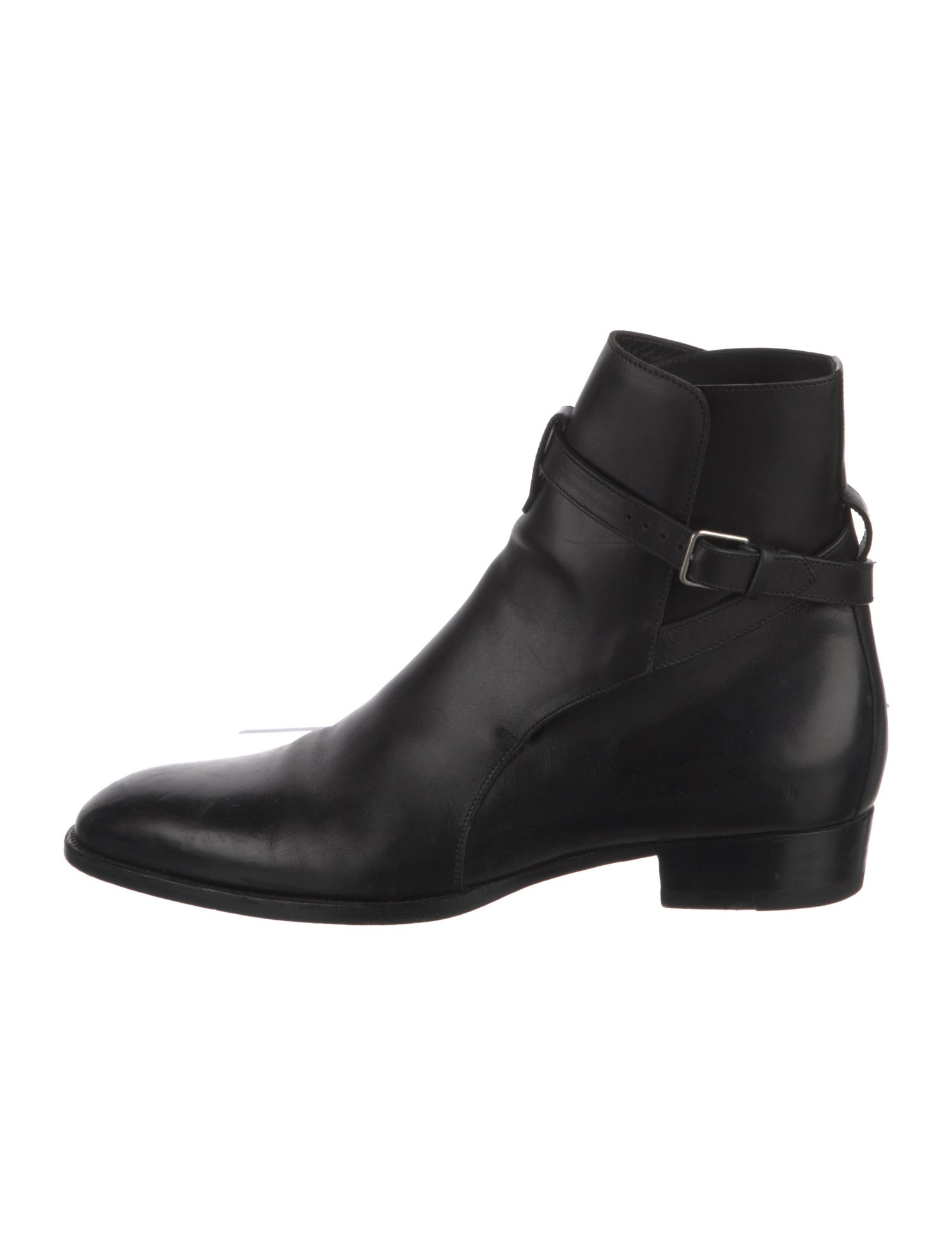 Saint Laurent Leather Moto Boots