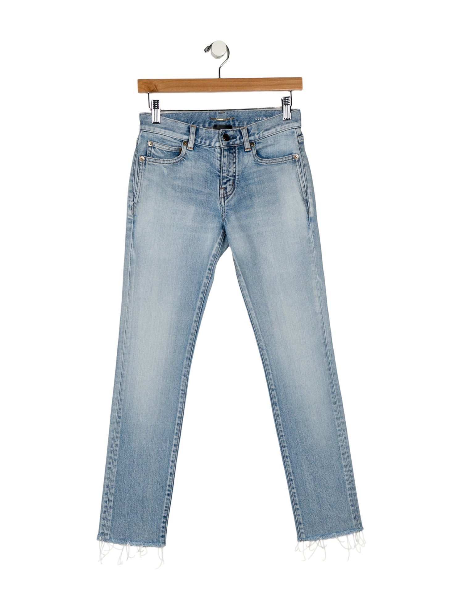 Saint Laurent Mid-Rise Skinny Leg Jeans
