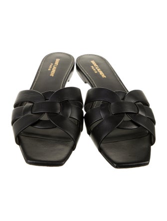 Saint Laurent Leather Slides