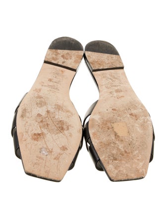 Saint Laurent Leather Slides