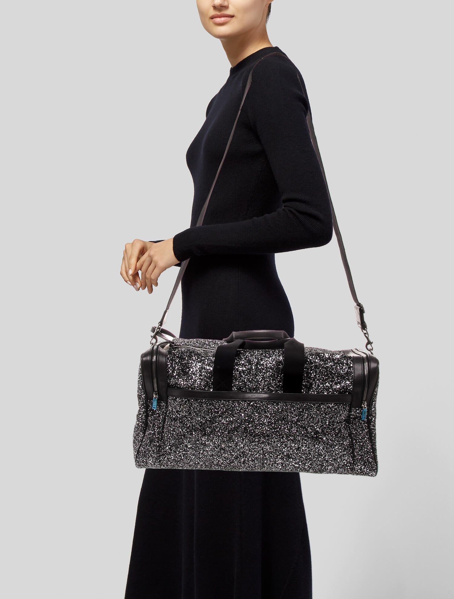 Saint Laurent Glitter Weekender Bag