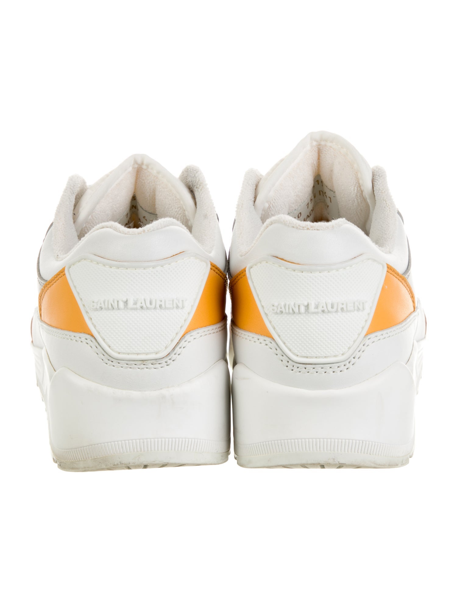 Saint Laurent Nylon Colorblock Pattern Sneakers