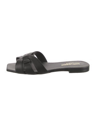 Saint Laurent Leather Slides