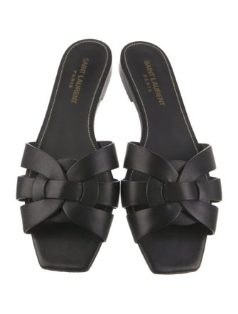Saint Laurent Leather Slides